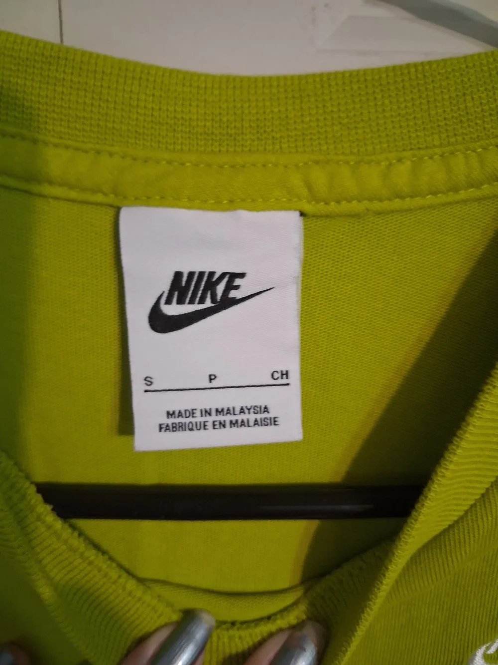 Nike Kids Lime Green Short Sleeve Logo Tee